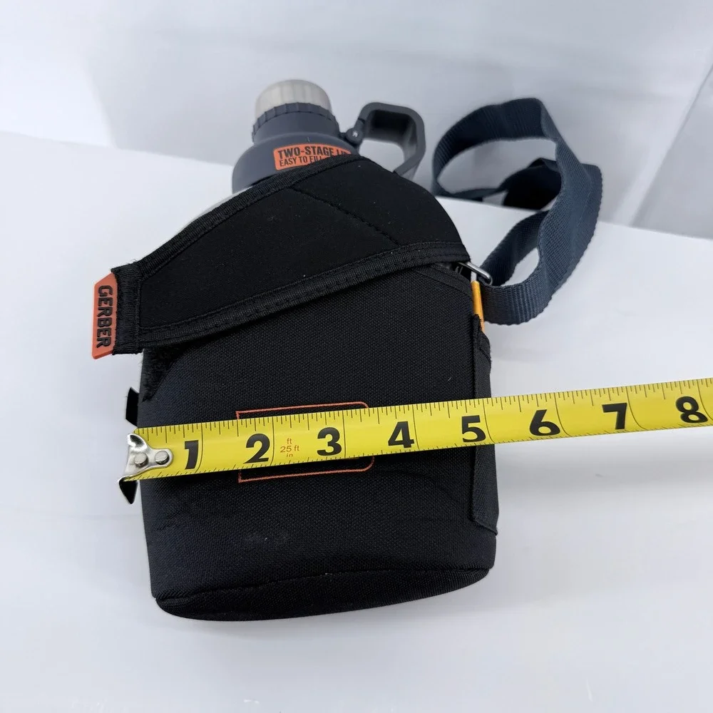 Stanley Steel Canteen 1.1Qt w Gerber Bear Grylls Pouch Strap Survival Kit - Picture 10 of 10